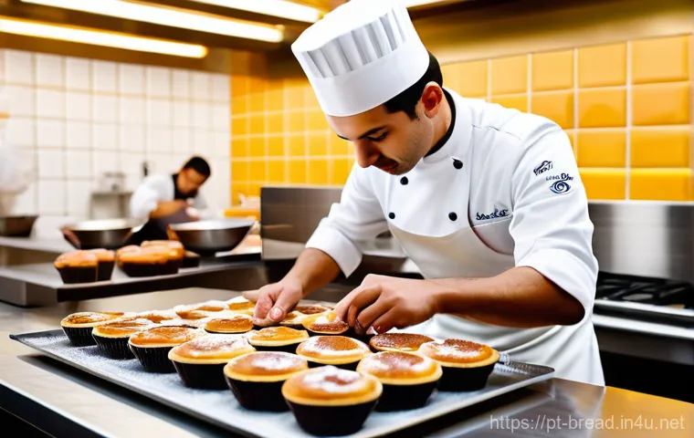 제빵사 교육 기관 추천 - A close-up, high-resolution photograph of a young, diverse culinary student, approximately 20-25 yea...